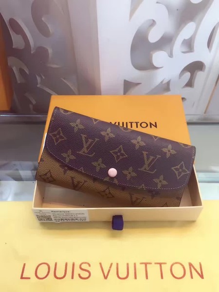 Louis Vuitton Monogram Canvas Emilie Wallet M60136 Pink