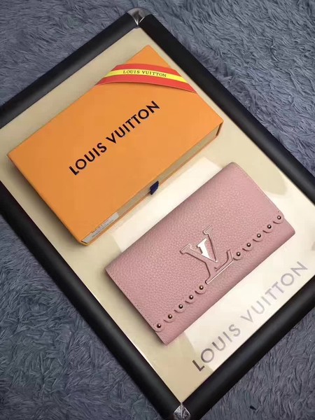 Louis Vuitton Monogram Flowers CAPUCINES WALLET M64102 Pink
