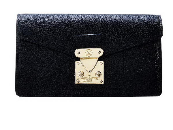 Louis Vuitton Veau Cachemire Leather Dauphine Wallet M58251 Black