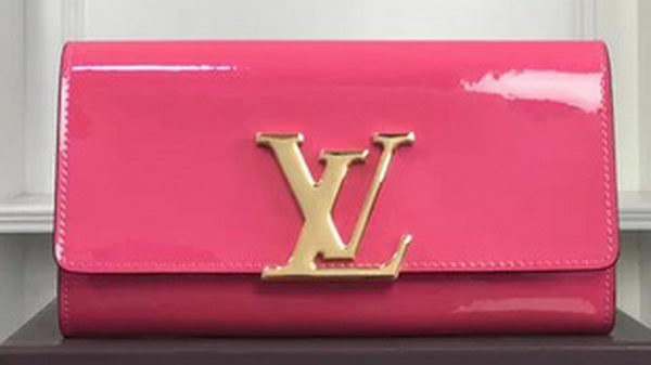 Louis Vuitton Vivienne Patent Leather LV Long Wallet M31637 Rose