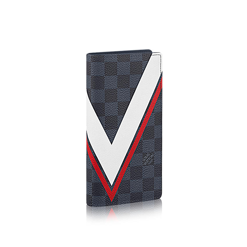 Louis Vuitton Portafoglio Brazza Tela Damier Cobalt