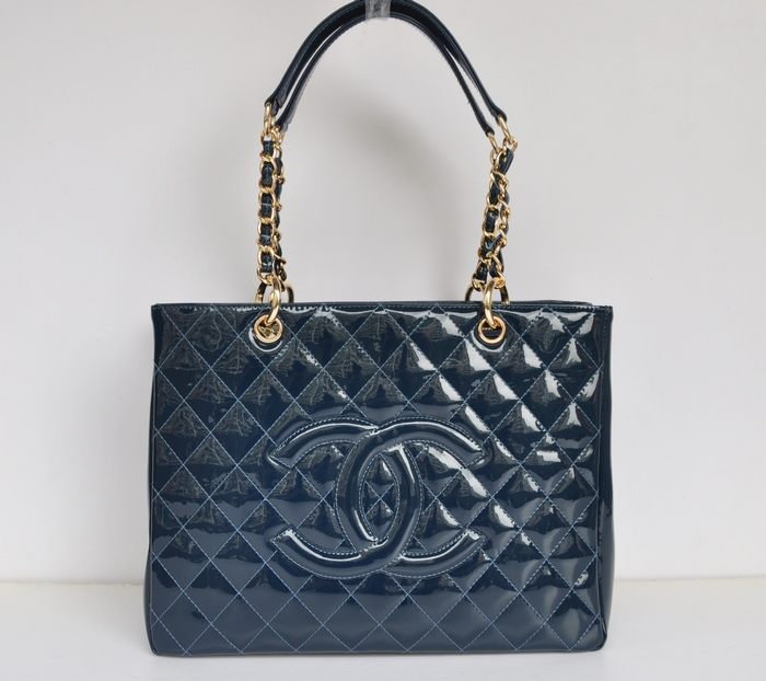 20995 Luce Blu Metallico Oro Pelle Chanel