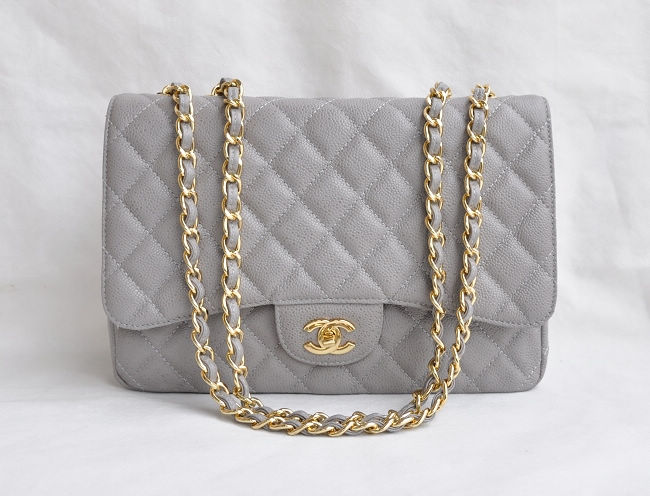 28600 Grigio Metallizzato Oro Chanel Caviale