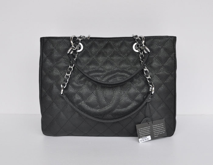 50995 Nero Caviale Chanel Argento Metal Texture