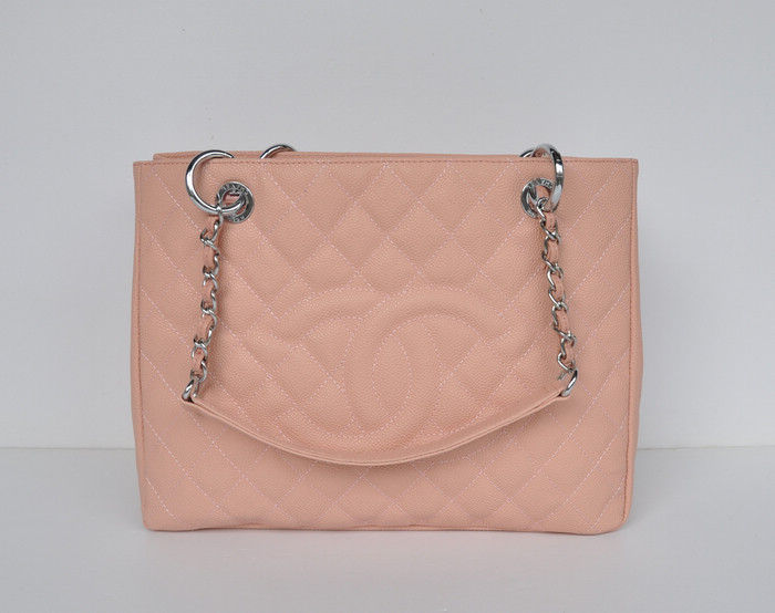 50995 Rosa Chanel Caviale Catena Di Metallo Argento