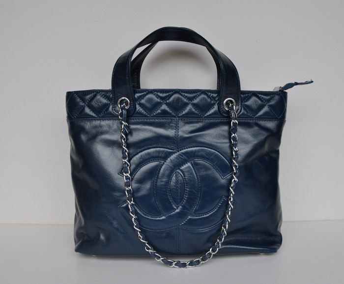 67195 Blu Navy Pelle Di Cera Di Petrolio