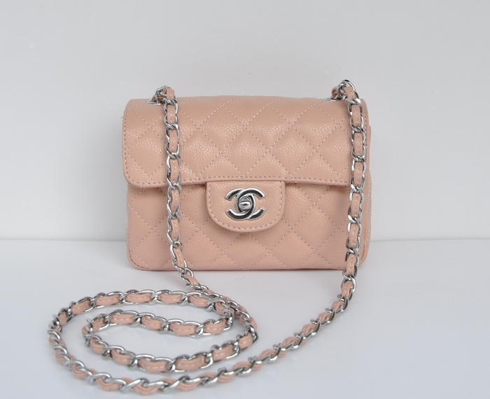 Chanel 1115 Multa Caviale Polvere Argento