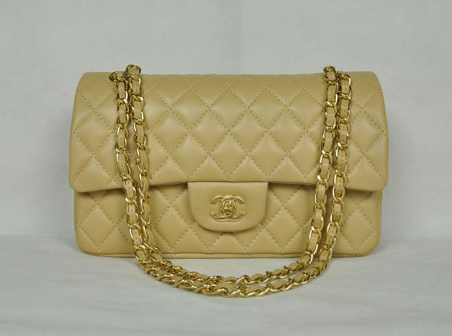 Chanel 1112 Beige Catena Oro Di Pelle Di Pecora