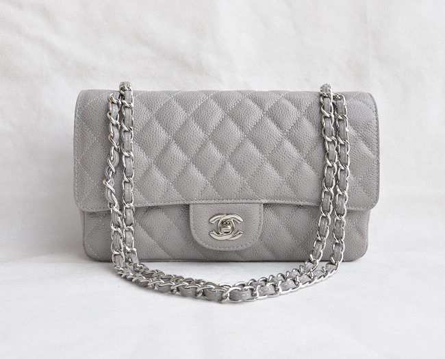 Chanel 1112 Catena In Argento Palla Grigio Grano