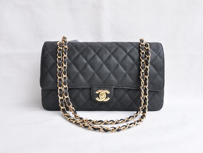 Chanel A1113 Nero Modello Palla Hardware Oro