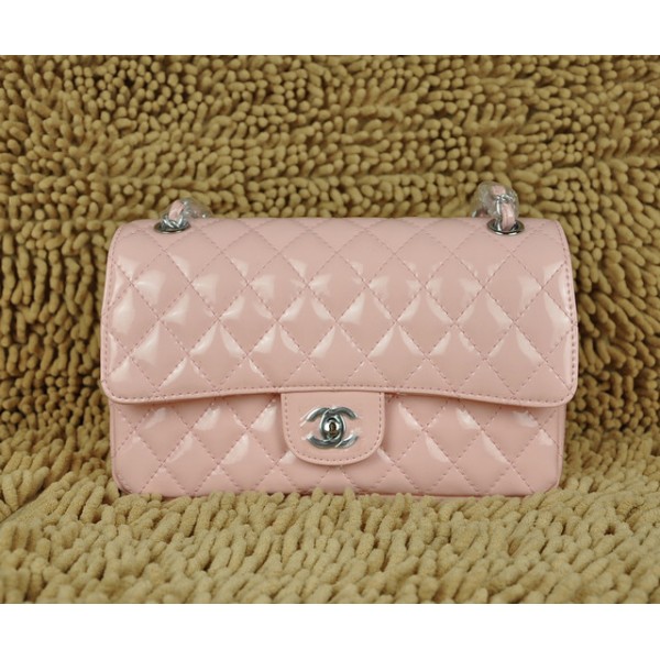 Rose Borse Chanel A01112 Flap In Pelle Di Brevetto Con Hardware