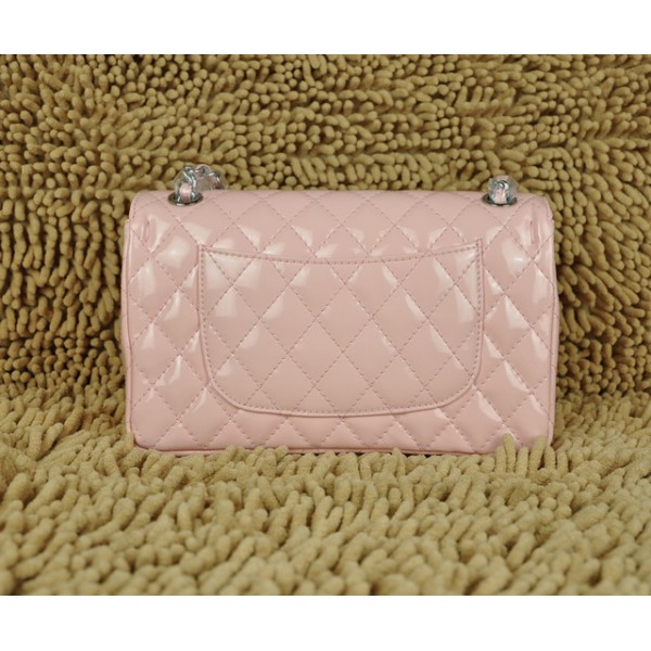 Rose Borse Chanel A01112 Flap In Pelle Di Brevetto Con Hardware