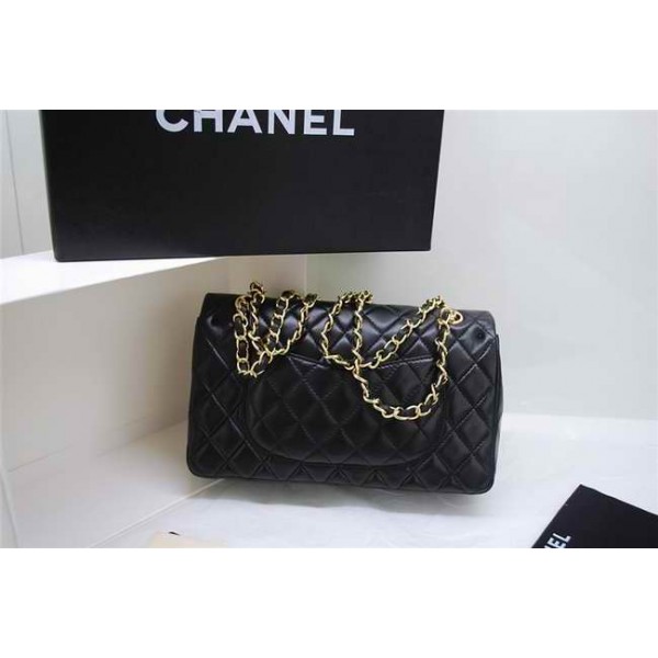Borse Chanel A01112 Agnello Nero Con Hardware Oro