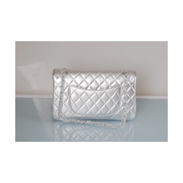 Chanel A01113 Quilted Metallic Agnello Flap Bag