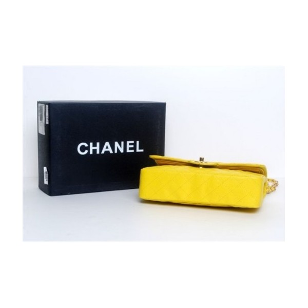 A01112 Chanel Classic Flap Borse Caviar Con Hardware Oro Giallo