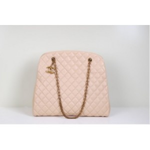 Albicocca Chanel 49855 Agnello Bowling Borse In Ottone Vecchio H