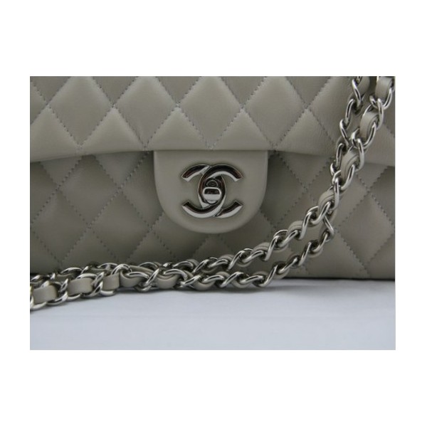 Borse Chanel A01112 Black Classic Flap Agnello Con Silver Hw