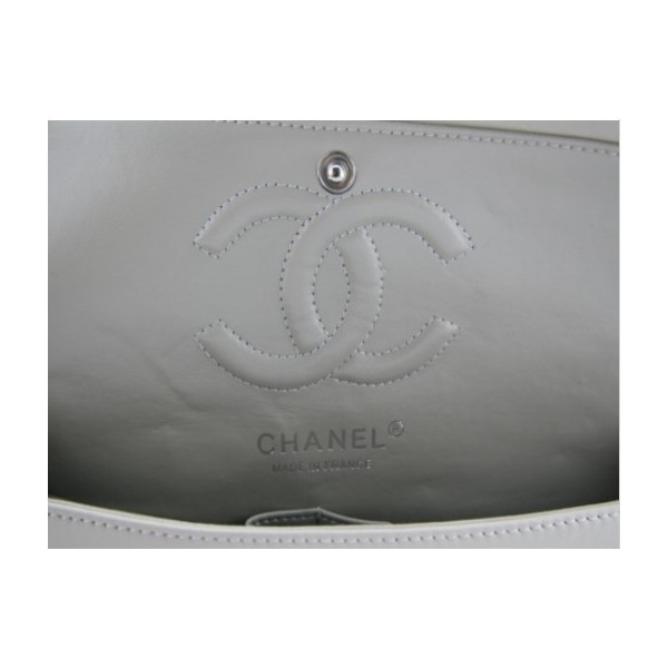 Borse Chanel A01112 Black Classic Flap Agnello Con Silver Hw