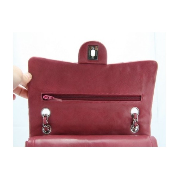 Borse Chanel A01112 Rosso Scuro Classico Lembo Pelle Di Agnello