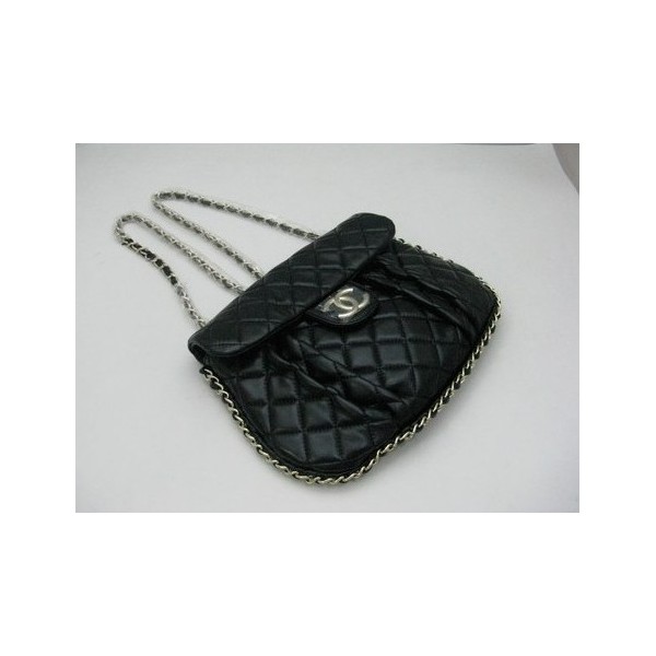 Borse Chanel A49889 Classic Black Agnello Anziani