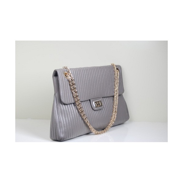 Borse Chanel A50290 Agnello Grigio Con Oro Hw