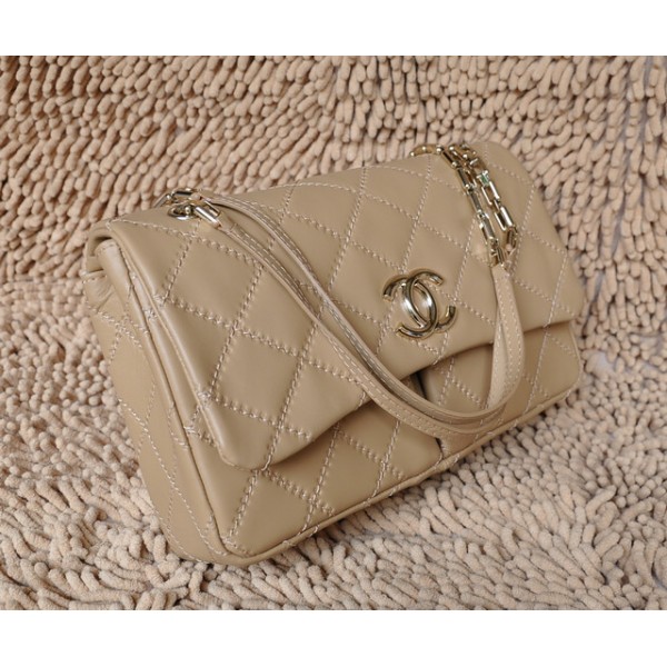 Borse Chanel A50362 Flap In Pelle Di Vitello Classic Albicocca