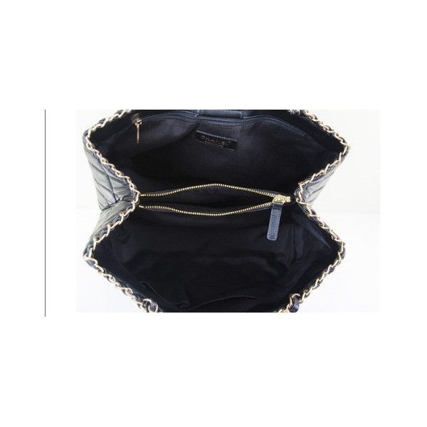 Borse Chanel A50495 Agnello Nero Con Oro Hw Imprese