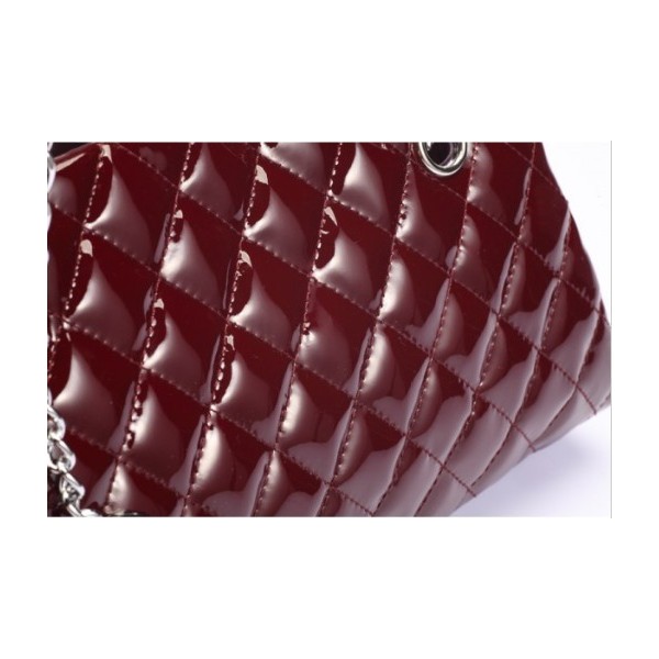 Borse Chanel A50557 Maroon Vernice Bowling