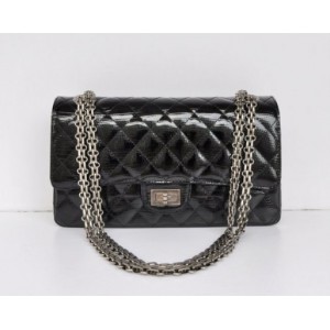 Borse Chanel Flap A01112 In Pelle Lizard Vene Con Shw Nero