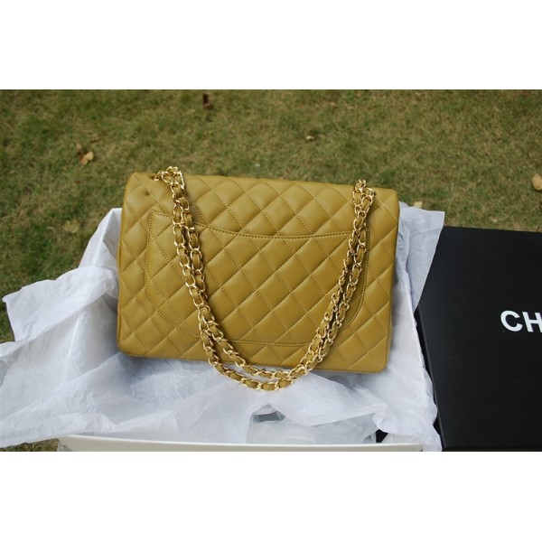 Chanel 2011 Borse In Pelle Khaki Con Hardware Oro