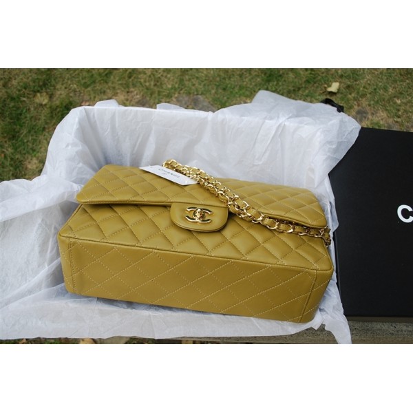 Chanel 2011 Borse In Pelle Khaki Con Hardware Oro