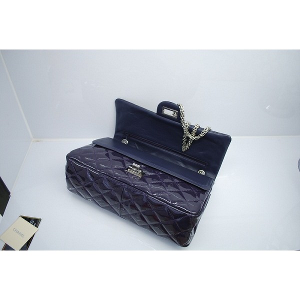 Chanel 2011 Borse In Pelle Viola Vernice Con Hardware Argento