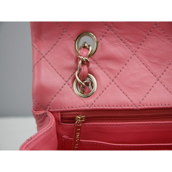 Chanel 2011 Flap Bag Agnello Rosa Con Lusso Multi Pierre Chiusur