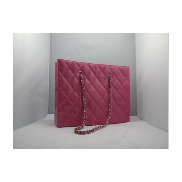 Chanel 2011 Rose Bag Vernice Rosso In Pelle