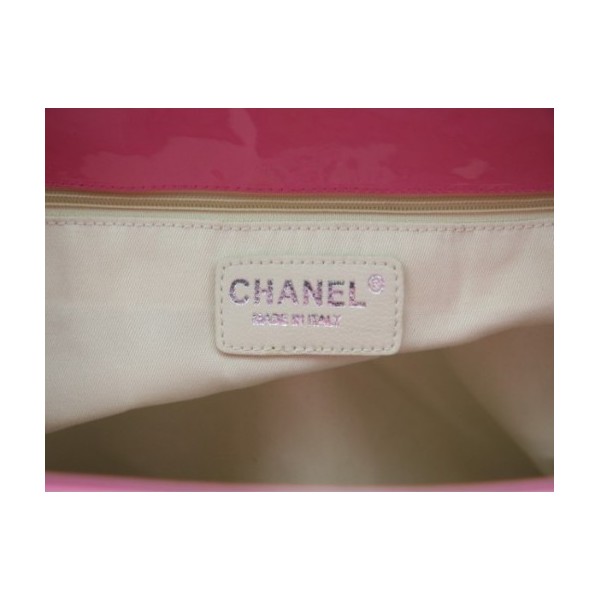 Chanel 2011 Rose Bag Vernice Rosso In Pelle