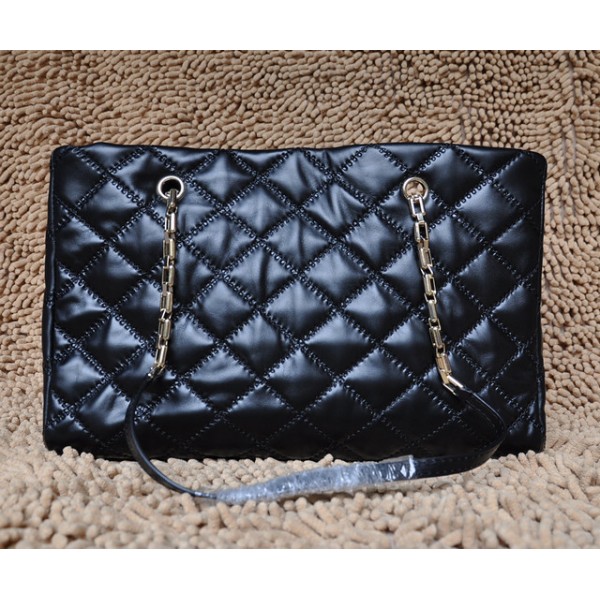 Chanel 2011 In Pelle Di Vitello Nera Classic Large Tote Con Firm