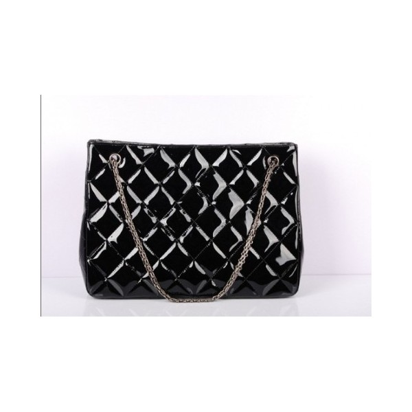 Chanel 50976 Pelle Nera Tote Con Gun Colore Hw