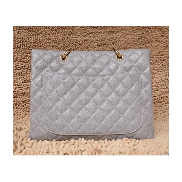 Chanel A20995 Classic Gst Shopping Tote Bag Grigio Caviar Con Gh