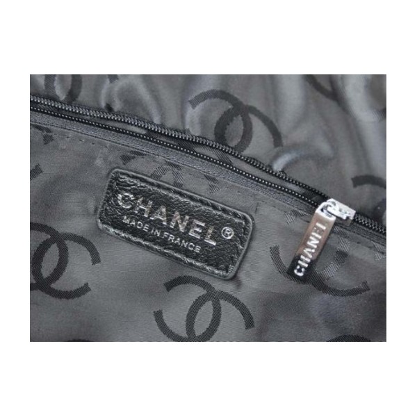 Chanel A25619 Borse In Pelle Di Agnello Rosa Nero Con Logo Doppi