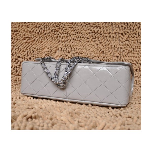 Chanel A28600 Nero Vernice Borse Jumbo Flap Con Silver Hw