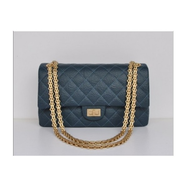 Chanel A30226 Flap Borse In Pelle Di Vitello Nero Con Oro Hw Cla