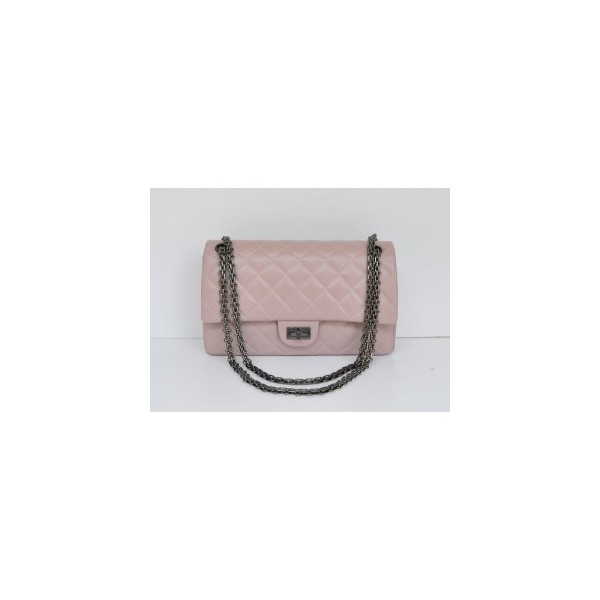 Chanel A30226 Rosa Chiaro Vitello Flap Bag In Pelle Con Una Pist