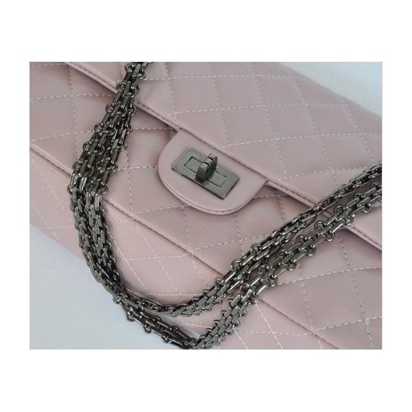 Chanel A30226 Rosa Chiaro Vitello Flap Bag In Pelle Con Una Pist