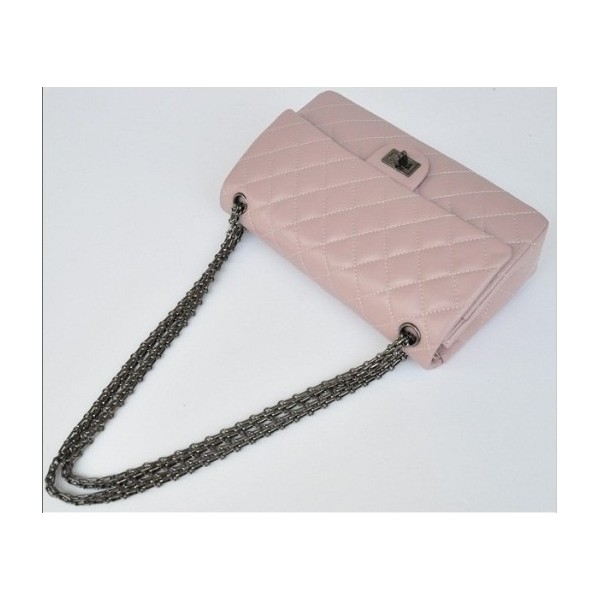 Chanel A30226 Rosa Chiaro Vitello Flap Bag In Pelle Con Una Pist