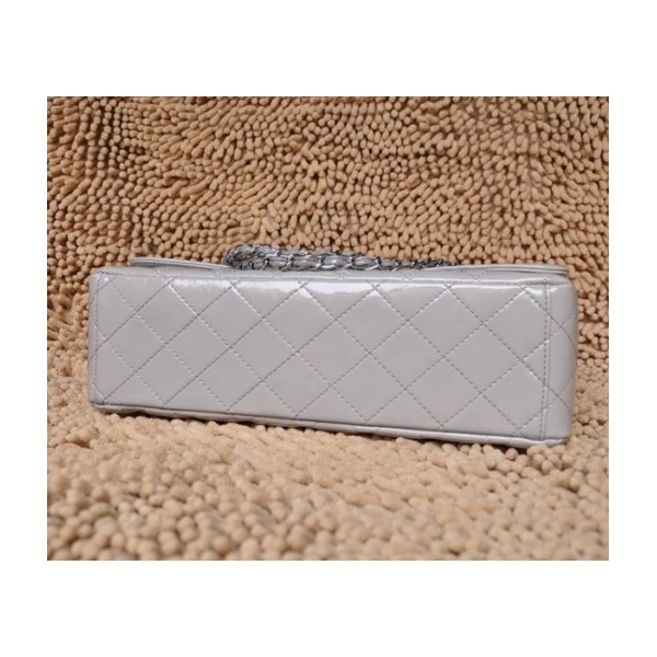 Chanel A47600 Vernice Nera Flap Borse Maxi Con Silver Hw