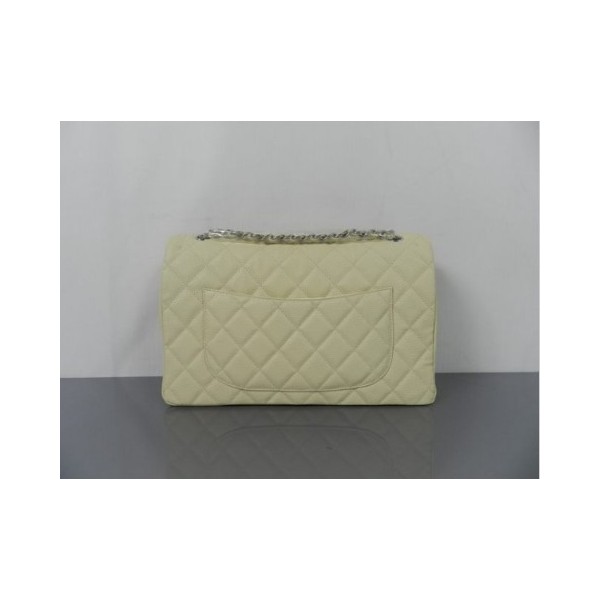 Chanel A48867 Bianco Rotti Di Grano Flap Borse In Pelle Con Ecs