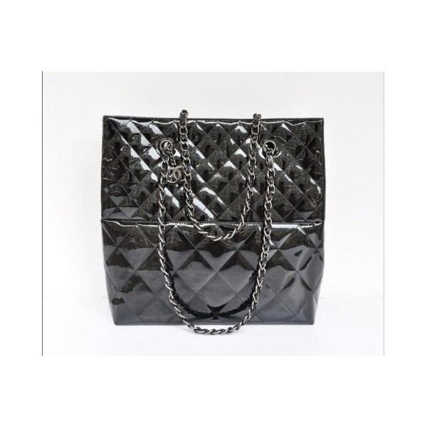 Chanel A49271 Grande Bag In Vernice Nera