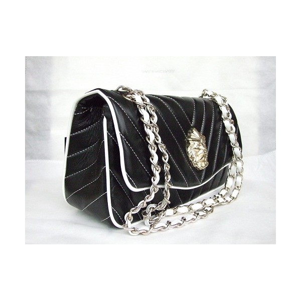 Chanel A49312 Nero Flap Borse In Pelle Con Testa Di Leone Classi