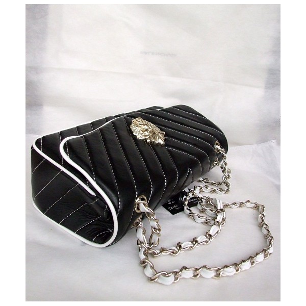 Chanel A49312 Nero Flap Borse In Pelle Con Testa Di Leone Classi