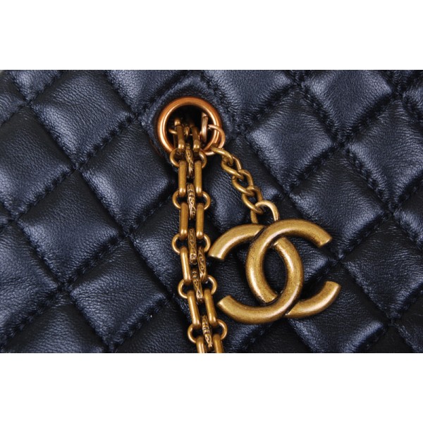 Chanel A49854 Trapuntato In Pelle Di Agnello Borsa Nero L